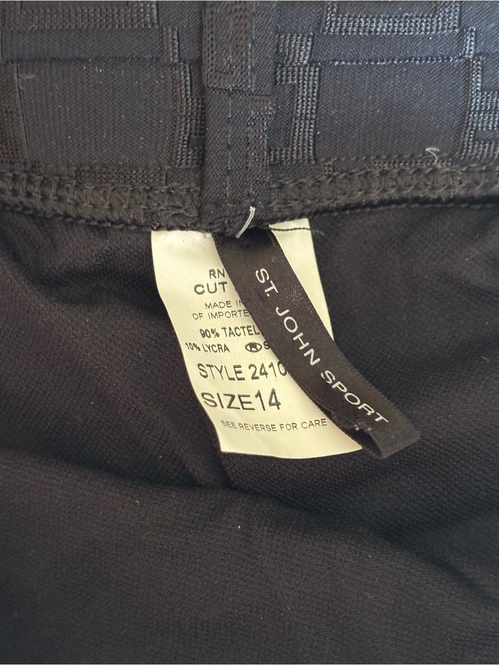 NWOT St. John Black Two-Piece Bikini with Gold Accents 16/14 (runs small) - Picture 5 of 8